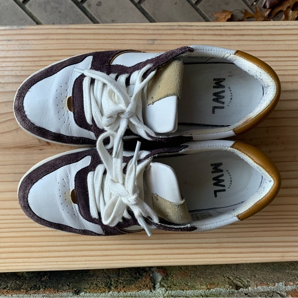 Court Sneakers in Leather and Cheetah Calf Hair - Picture 7 of 8